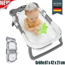 Faltbare Baby Badewanne mit Kissen Wanne Badewanne Reisebadewanne Anti-Rutsch DE