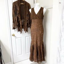 Maxi abito burnout velluto