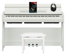 Yamaha Arius YDP-S35WH set tasti pianoforte elettrico pianoforte digitale panca cuffie bianco opaco