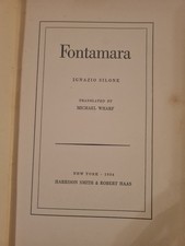 Fontamara hardback By Ignazio