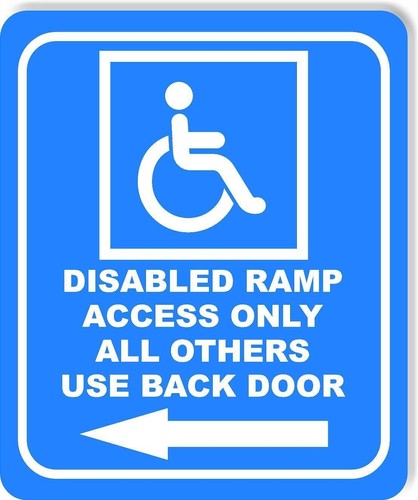 Rampa disabili accesso solo