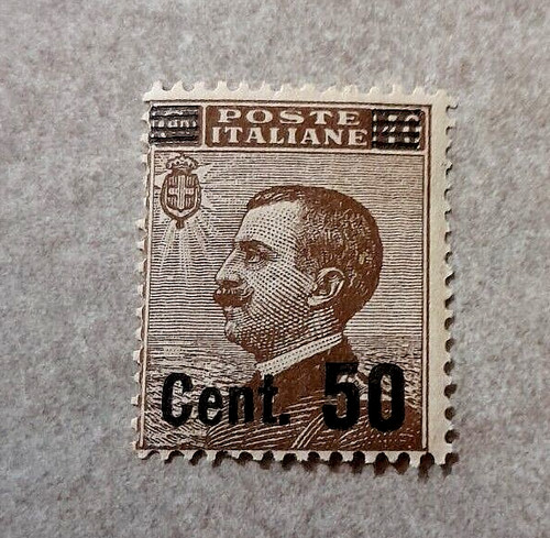 1923 sovrastampato cent su - cent.,
