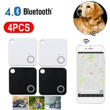 Confezione 4 Piastrelle Smart GPS Tracker Wireless Bluetooth Anti-Perdita Portafoglio Chiave Pet Finder