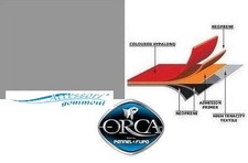TESSUTO GOMMATO ORCA 215 "NEPTUNE GREY"NEOPRENE/HYPALON 1000DN h150cm PER GOMMON