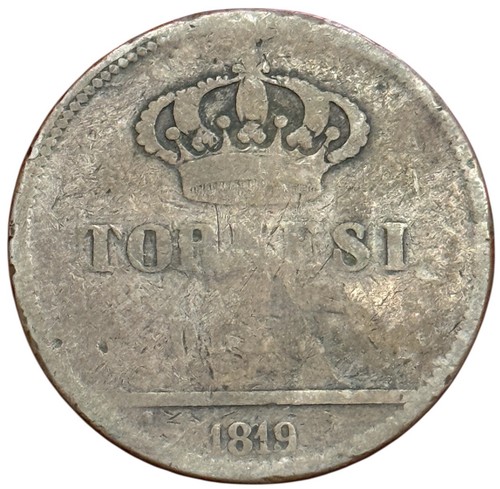 Tornesi 1819 ferdinando i - 10,