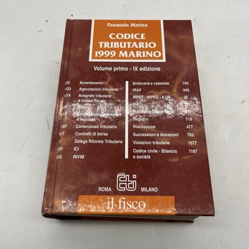 Codice tributario 1999 marino - 1999,