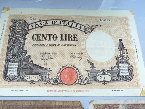 Banca italia 100 lire 1912 - 100,