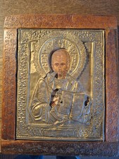 icona russa San Nicola, placca