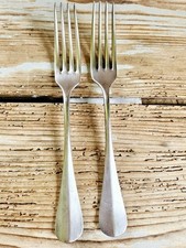 2 Antiche Forchette ALPACCA SUPERARGENTATA BROGGI MILANO  Argento Forchetta