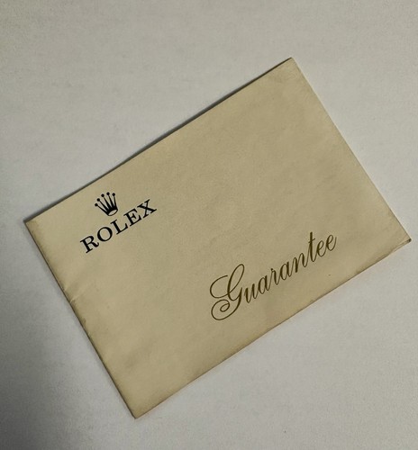 Rolex certificate 1971 blank - 1971,