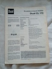 Notice Enceintes Dual CL 170