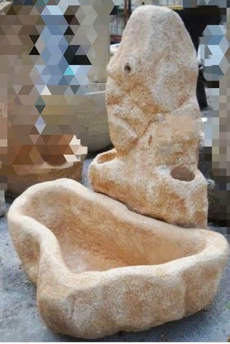 Fontana con vasca - con,