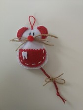 Topolino porta dentini con tasca anteriore in feltro fatina dei denti