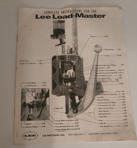 Manuale lee load master anni - lee,