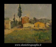 PAESAGGIO FAINI ALBERTO DIPINTO ORIGINALE OLIO 25x31
