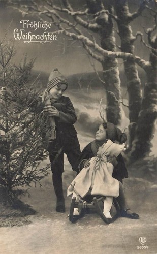 Cartolina natale buon - cartolina,