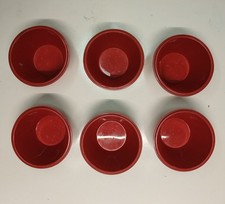 Stampi da dolci in silicone rosso made in Italy - 6 pezzi