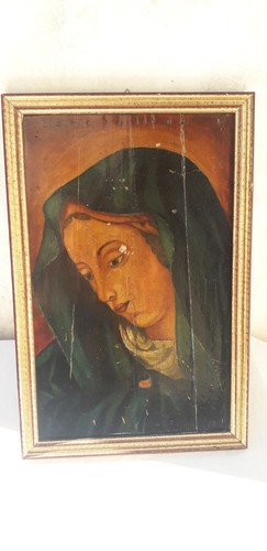 Antico dipinto olio - dipinto,