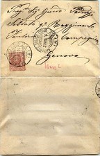 NATANTE COLICO COMO-Bustina 10c(82) per Genova 21.5.1916