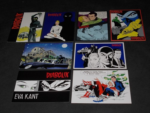 Diabolik lotto cartoline - 8, con