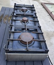 Fornello industriale 3 fuochi a gas – 120x45x45 cm – Funzionante – Spedito