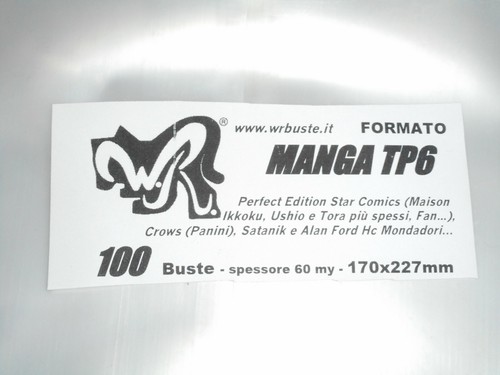 100 buste manga tp6 - 100, tp6"
