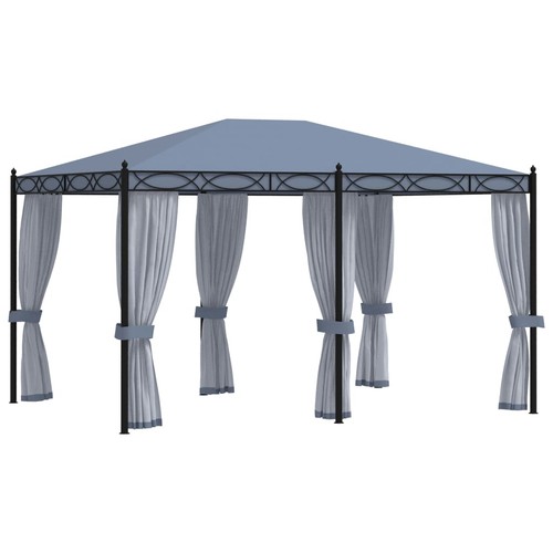 Gazebo con schermi rete - con,