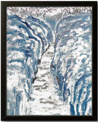 Banchi neve 14x11 - neve, tela
