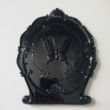 Specchio nero Barocco dark da