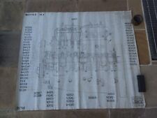 ISOTTA FRASCHINI  1912  MILANO  SPACCATO E DISEGNO BLOCCO MOTORE OC-4