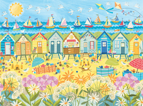 Capanne spiaggia puzzle - spiaggia, (puzzle