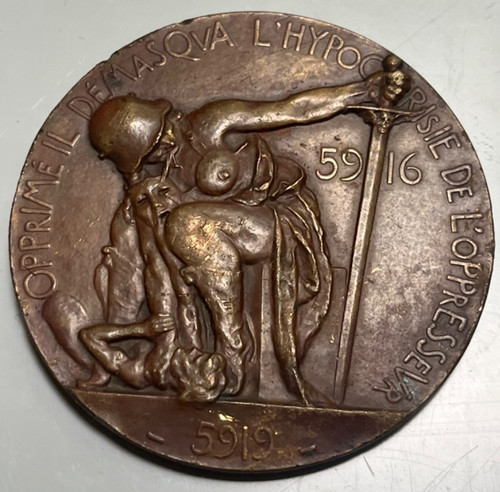 Medaglia bronzo massonica