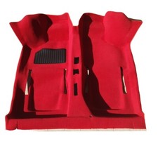 MOQUETTE TAPPETO  PREFORMATO FIAT  500 EPOCA  / 126 COLORE ROSSO 1 ZERBINO