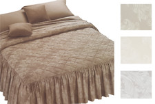 Copriletto in raso Jacquard