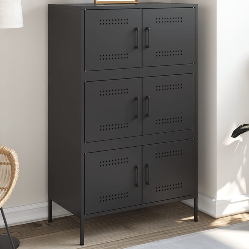 Credenza nera 68x39x113 - credenza, cm