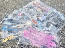 Enorme LOTTO 98 stencil matrimonio, decorazioni matrimonio, insegne fai da te ricevimento pittura