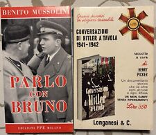 Lotto libri, fascismo, nazismo, Mussolini, Hitler Storia Contemporanea