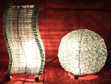 Coppia di Lampade Da Tavolo  "  DESIGN " - Cristallo -   anni 90