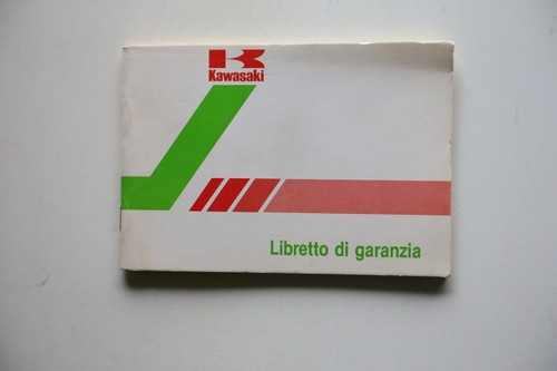 Kawasaki libretto tagliandi - tagliandi, e