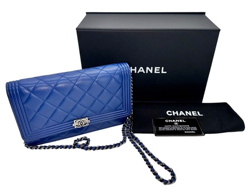 Chanel wallet chain woc blu - chain,