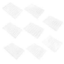  8 pezzi stencil da parete in