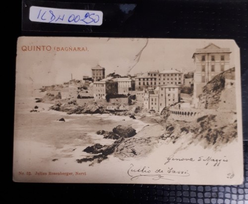 Rara cartolina 1900 quinto - cartolina:,