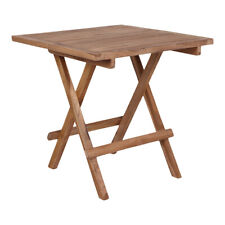 House Nordic Tavolo da Giardino Bilbao Teak Pieghevole 50x50 CM Comò Beistel