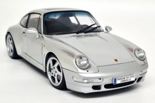 Solido 1/18 Porsche 911 993 Carrera 4S Polar Silver 1996 Diecast model car