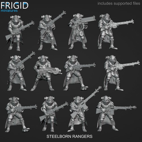 Steelborn cyborg rangers - cyborg, mech