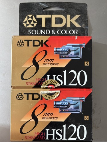 Videocassetta 2xtdk 8mm hs120 - videocassetta,