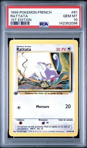1999 pokemon french - 1999, 1st