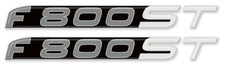2 ADESIVI in Resina 3D COPPIA SCRITTA F800ST per MOTO BMW F 800 STICKERS F800 ST