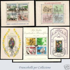 Germania Berlino 5 foglietti annulli FDC n. 2/6 Berlin