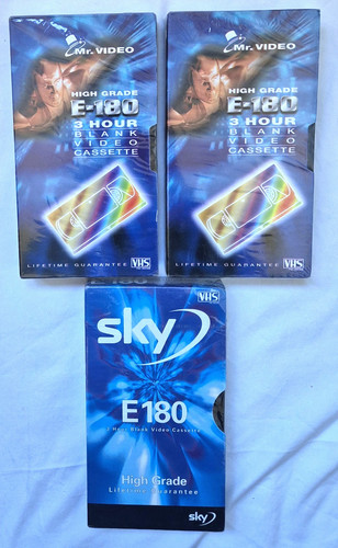 Videocassette vhs e180 x - 3,